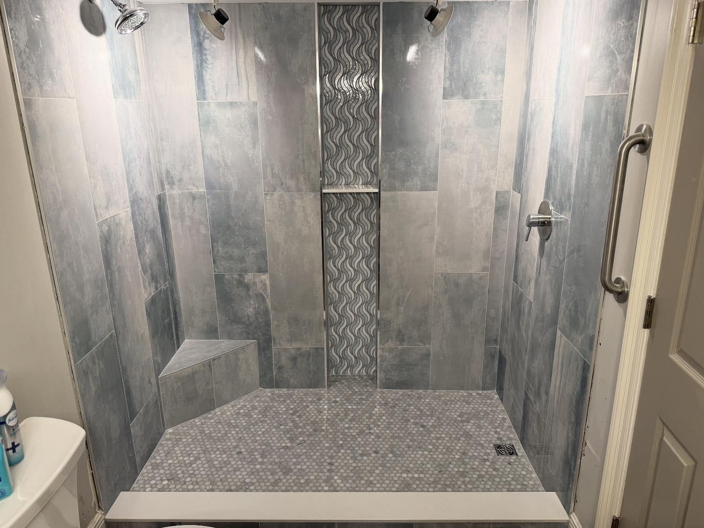 Custom standing shower