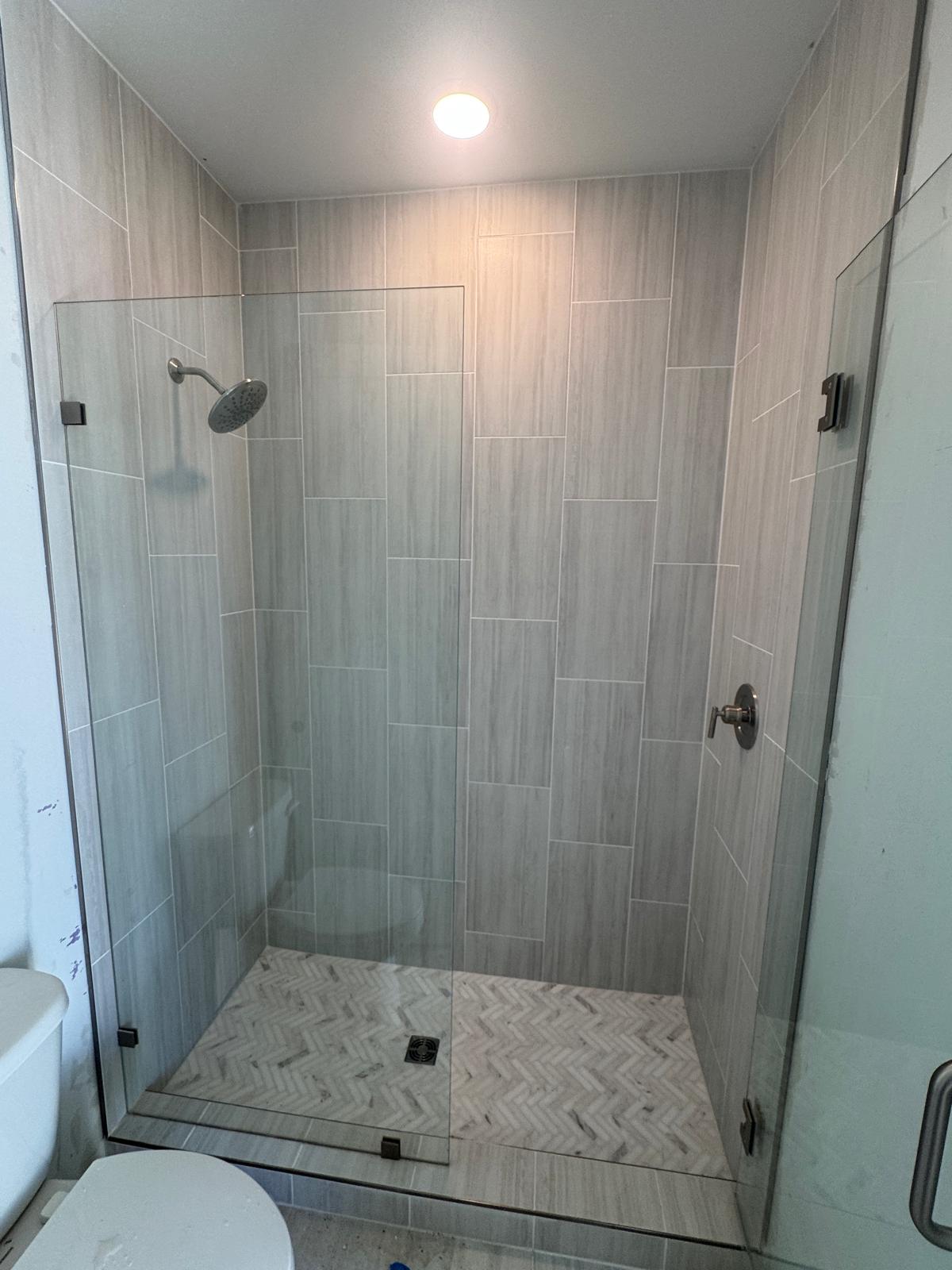 Custom shower installation